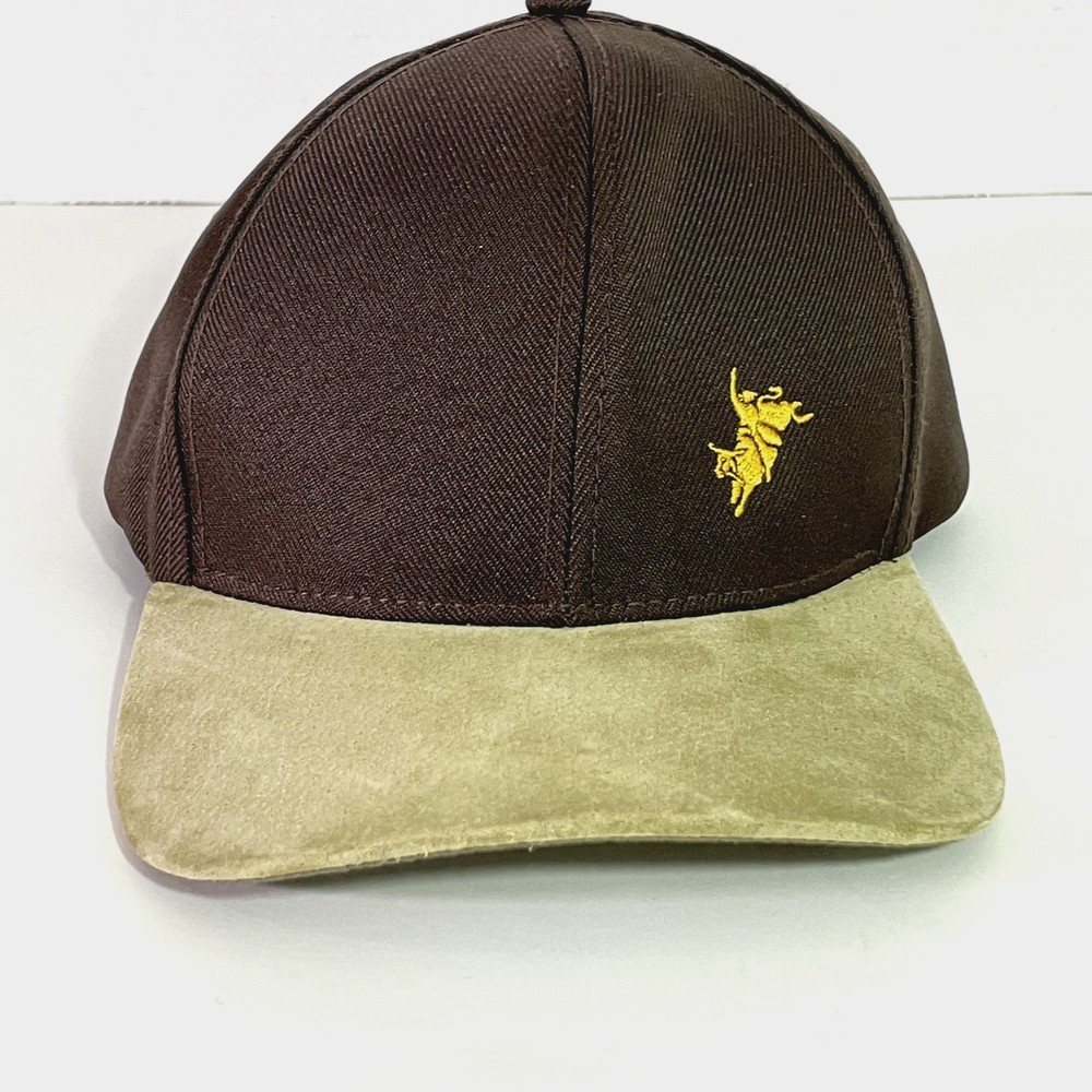 Barretesao Barretos Brasil Brown Suede Bill Strapback Adjustable Hat